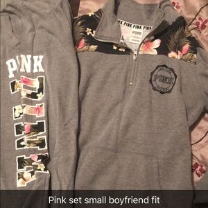 Pink sweatsuit size small
